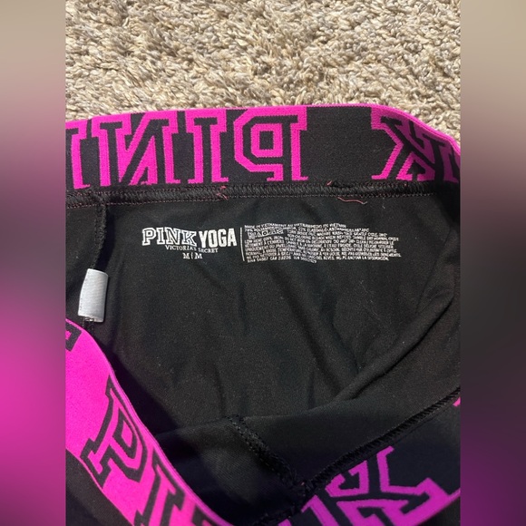 PINK Victoria's Secret Bundle of 3 Black Women’s Leggings Medium - Picture 11 of 13